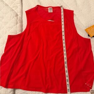 Avia Women's Vibrant tomato Red Muscle Tank